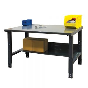 height-adjustable-workbench-plus-bottom-shelf